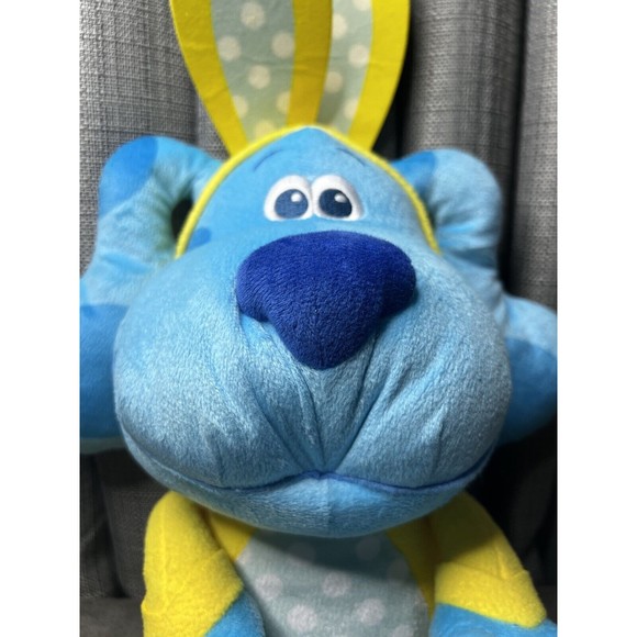 Blues Clues Plush Dressed Easter Bunny Yellow Polka Dots Stuffed Animal Toy 18" - Picture 2 of 11